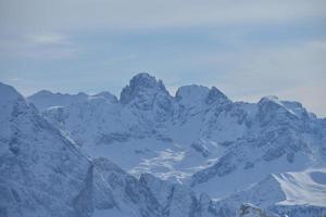 natura invernale di montagna foto