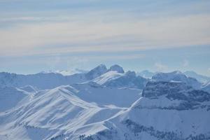 natura invernale di montagna foto