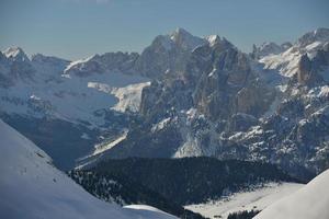 natura invernale di montagna foto