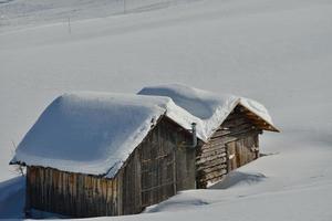 natura invernale di montagna foto