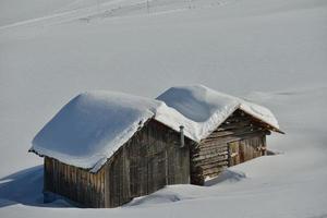 natura invernale di montagna foto