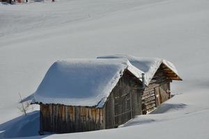 natura invernale di montagna foto