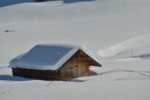 natura invernale di montagna foto