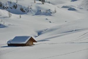 natura invernale di montagna foto