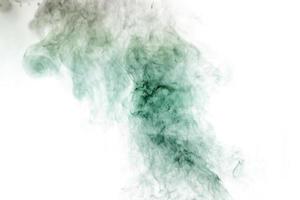 su di messa a fuoco a forma di fumo spettro, bianco sfondo foto