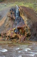 cioccolato pentola nel Yellowstone nazionale parco foto