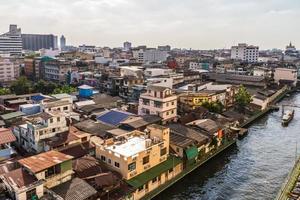 paesaggio urbano e edificio di bangkok nel giorno, bangkok è il capitale di Tailandia e è un' popolare turista destinazione. foto