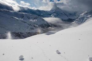 Cervino di montagna zermatt svizzera foto