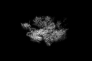 strutturato fumo, astratto nero, isolato su nero sfondo foto