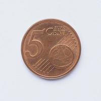Moneta da 5 centesimi foto