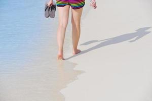 bella griglia sulla spiaggia divertiti foto