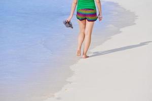 bella griglia sulla spiaggia divertiti foto