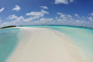 paesaggio tropicale della spiaggia foto