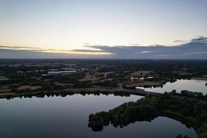 bellissimo aereo Visualizza di bellissima lago a Milton keynes Inghilterra UK foto