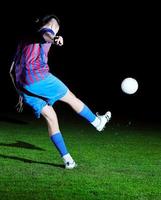 calcio giocatore nel azione foto