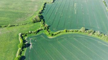 riprese aeree e vista dall'alto della campagna britannica, riprese del drone foto