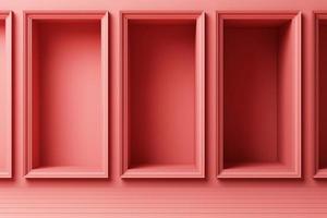 3d rendere minimo moda sfondo arco tunnel corridoio portale prospettiva rosa menta pastello colori foto