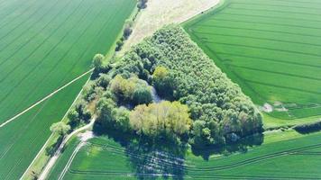 riprese aeree e vista dall'alto della campagna britannica, riprese del drone foto