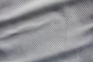 jersey di tessuto di abbigliamento sportivo di colore grigio foto