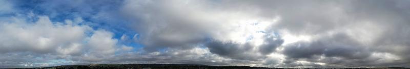 maggior parte bellissimo aereo Visualizza di nuvole nel il mattina foto