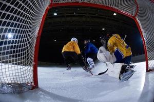 ghiaccio hockey portiere foto