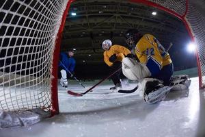 ghiaccio hockey portiere foto