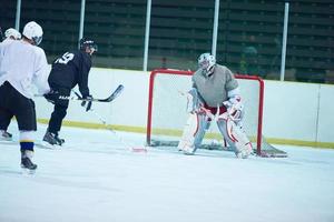 ghiaccio hockey portiere foto