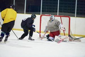 ghiaccio hockey portiere foto