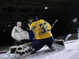 ghiaccio hockey portiere foto