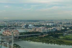 Visualizza di Singapore città orizzonte foto