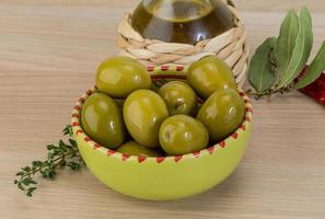 marinato verde olive foto