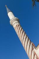 minareto di uc serefeli moschea, edirne, tacchino foto