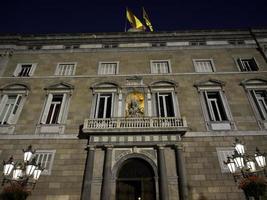 Barcellona di notte foto