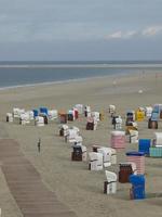 il isola di borkum nel il nord mare foto