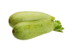 zucchine su sfondo bianco foto