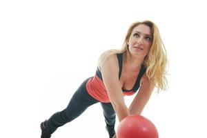 donna fitness isolato foto