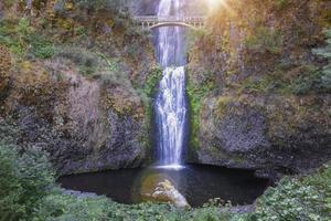 Stati Uniti d'America, portland, panoramico multnomah cascate nel Oregon columbia fiume gola foto