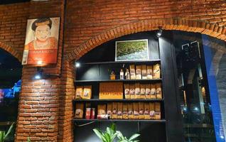 uno di il Locale caffè fatto nel Indonesia. foto