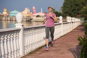 sportivo donna jogging foto