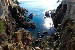 Visualizza di il scogliere di il catalano costa brava foto