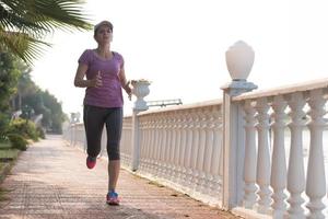 sportivo donna jogging foto