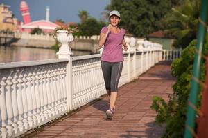 sportivo donna jogging foto