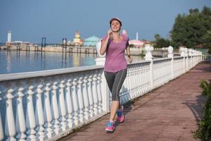 sportivo donna jogging foto