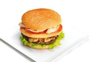 hamburger fast food foto