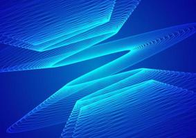 astratto tecnologia blu sfondo onda Linee sfondo. striscione, manifesto o modello elegante e moderno curvo Linee. comunicazione tecnologia concetto foto