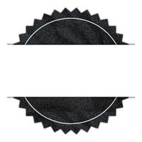 semplice e moderno vuoto vendita etichetta elemento fatto di nero sabbia modello sfondo. Prodotto etichetta. Prodotto etichetta icona design. foto