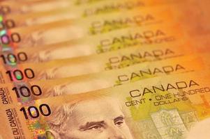 banconote da 100 dollari canadesi foto