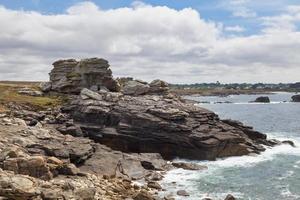 rocce di il pointe de landunvez foto