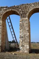 acro Israele novembre 14, 2019. il kabri-akko acquedotto è un' conservato parte di un' a un livello pietra acquedotto. foto