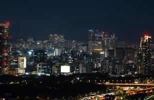 il notte Visualizza di jung-gu, seoul, Corea foto